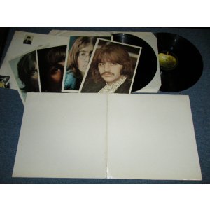 画像:  BEATLES  - THE BEATLES ( WHITE ALBUM :  ALL Insetrs ( 4 x Pics & 1 x Poster )    ) ( Matrix Number SIDE-1 ) YEX 709-5C-1-1-  SIDE-2 ) YEX 710-5  SIDE-3 ) YEX 711-2  SIDE-4 ) YEX 712-3-1-1- ) ( MINT-/MINT- )  /  UK ENGLAND Used 2-LP 