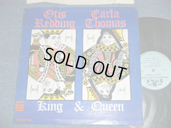 画像1: OTIS REDDING & CARLA THOMAS - KING & QUEEN ( Matrix #  A)  STX-12507-B     B)  STX-12508-A  ) (  Ex+/Ex+++ )  / 1967 US AMERICA ORIGINAL  1st Press "BLUE Label" "  "1841 BROADWAY Label" " MONO Used LP 