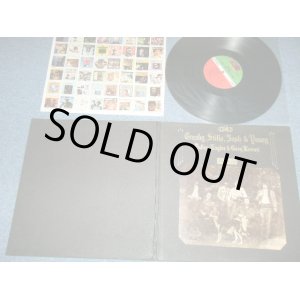 画像: CSN&Y  / CROSBY, STILLS, NASH & YOUNG  - DEJA VU  ( Matrix # A) ST-A-701829-C/  B) ST-A-701830-C ) ( MINT-/Ex+++)  / 1970 US AMERICA ORIGINAL 1st Press "RED & GREEN Label" "1841 BROADWAY Label"  "PASTED-ON FRONT COVER PHOTO"  "TEXTURED COVER"  Used LP 