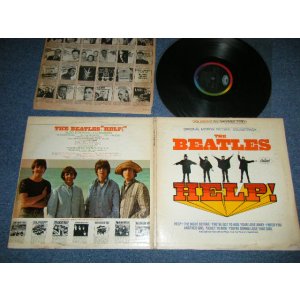 画像: The BEATLES -  HELP! ( Matrix #  A)  SMAS-1-2386-W2 #2 /B)  SMAS-2-2386-W2  ) ( Ex-/MINT- Looks:Ex+++  WTRDMG) / 1965 US AMERICA ORIGINAL "BLACK with COLOR BAND Label" STEREO  Used LP
