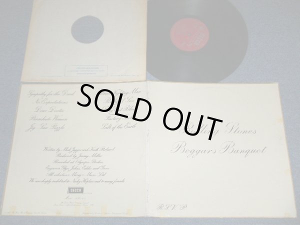 画像1:  THE ROLLING STONES - BEGGARS BANQUET ( MATRIX # 6A/2A : Ex++/Ex++ Looks:Ex) / 1968 UK ENGLAND ORIGINAL 1st Press "Un-boxed DECCA" MONO Used LP 