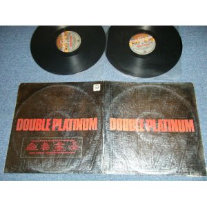 画像:  KISS -  DOUBLE PLUTINUM  ( Ex++/Ex+++)  / 1978 UK ENGLAND ORIGINAL Vinyl + US EXPORT Jackt  Used 2-LP 