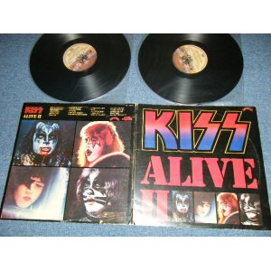 画像:  KISS - ALIVE II  ( Ex++/Ex+++)  / 1977 UK ENGLAND ORIGINAL Used 2-LP 