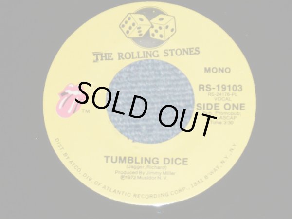 画像1: The ROLLING STONES - TUMBLING DICE : SWEET BLACK ANGEL ( Ex+++/Ex+++)  / 1972 US AMERICA  ORIGINAL Used 7"Single  