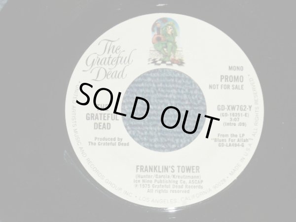 画像1: GRATEFUL DEAD -  FRANKLIN'S TOWER(MINT-/MINT- ）/ 1975 US AMERICA ORIGINAL "PROMO Only Same Flip M/ST" Used   7" 45 rpm Single  