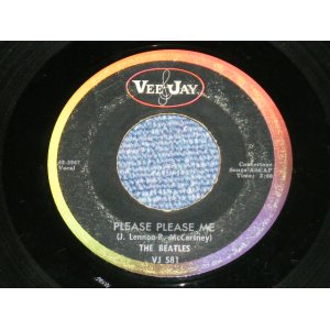 画像: BEATLES - PLEASE PLEASE ME : FROM ME TO YOU ( 2nd Press Coupling) ) (Ex++/Ex++) /1964 US AMERICA ORIGINAL        "Black With RAINBOW Label With SILVER Print  With "OVAL" Logo on Top Used 7" inch SINGLE