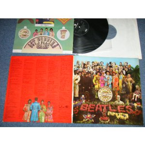 画像: The BEATLES -  SGT. PEPPERS LONELY HEARTS CLUB BAND : With CUT OUTS ( Matrix # YEX 637-1/YEX 638-1) (Ex+/MINT-) / 1969  UK ENGLAND "1969 Version WHITE Parlophone & 1 EMI Label" Used LP 