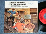 画像: PAUL REVERE and the RAIDERS - PEACE OF MIND : DO UNTO OTHERS (TERRY MELCHER Works) (G/VG++, Ex+++ )  / 1967 US AMERICA ORIGINAL Used 7" Single  With Picture Sleeve 