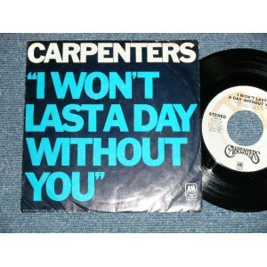 画像: CARPENTERS - I WON'T LAST A DAY WITHOUT YOU : ONE LOVE (Ex+++/MINT- ) / 1974 US AMERICA ORIGINAL  "with PICTURE SLEEVE" Used 7" Single 