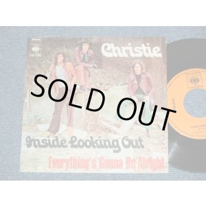 画像: CHRISTIE - INSIDE LOOKING OUT : EVERYTHING'S GONNA BE ALRIGHT Ex++/Ex+++  )  / 1971 WEST-GERMANY ORIGINAL Used  7"Single with PICTURE SLEEVE 