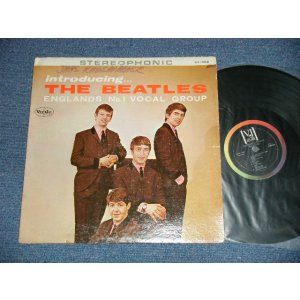 画像: The BEATLES - INTRODUCING...(  Matrix #    A) S 63-3402S  LIRJ  　△6313  / B) S 63-3403S  LIRJ  △6313-x )　△6307-x )  ( VG++/VG++ A-1:POOR Junp) / 1964 US AMERICA ORIGINAL  "BLACK with RAINBOW with BLACKET at Top Label" STEREO Used LP 