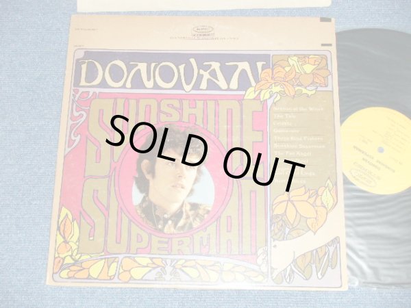 画像1: DONOVAN - SUNSHINE SUPERMAN ( Matrix # A)XSB 115113-1C  B)XSB 115114-1C ) (Ex+/Ex++ EDSP)  / 1966  US AMERICA ORIGINAL  "YELLOW Label" STEREO Used LP
