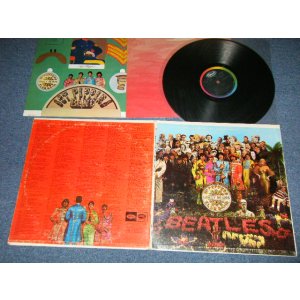 画像:  BEATLES  - SGT PEPPERS LONELY HEARTS CLUB BAND (Matrix #    A) MAL-1-2653-G22 #3   B) MAL-2-2653-G16 #2) ( Ex++/MINT-)  / 1967 US AMERICA ORIGINAL "BLACK With RAINBOW Label" "MONO" Used LP  (With Cut Outs Inserts + Original "RED" Inner Sleeve) 