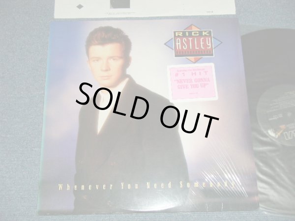 画像1: RICK ASTLEY - WHENEVER YOU NEED SOMEBODY (MINT/MINT- )  / 1987 US AMERICA  ORIGINAL Used  LP 