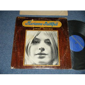 画像: MARIANNE FAITHFULL - MARIANNE FAITHFULL ( Matrix # ZAL-6753  R / ZAL-6754  ) (VG++/Ex )  / 1965 US AMERICA  ORIGINAL "BLUE Label with Un-Boxed LONDON " STEREO Used LP 