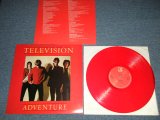 画像: TELEVISION -  ADVENTURE ( Ex+++/MINT- )  / 1978 UK ENGLAND ORIGINNAL "RED WAX Vinyl"  Used LP