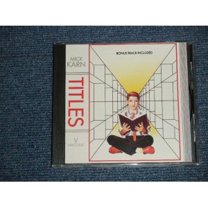 画像: MICK KARN (of JAPAN'S BASINST) - TITLES (Ex+++/MINT)  /1990  UK ENGLAND EUROPE Press ORIGINAL Used CD