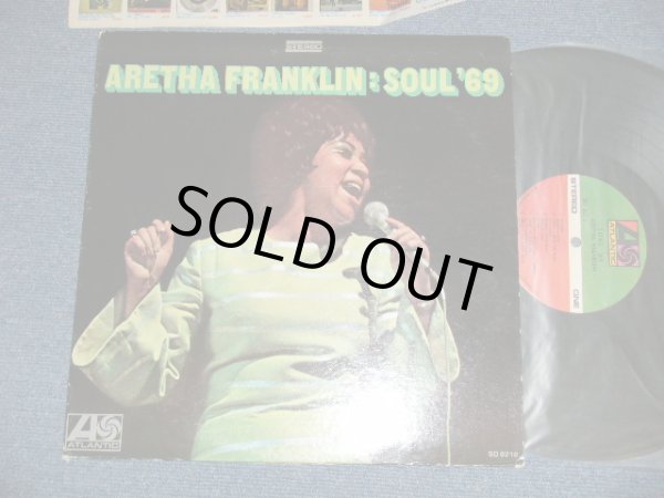 画像1: ARETHA FRANKLIN - SOUL '69 ("MO" Press) (Ex++/Ex+++ EDSP) / 1969 US AMERICA ORIGINAL 1st Press "GREEN & RED with 1841 BROADWAY Label" Used LP 　