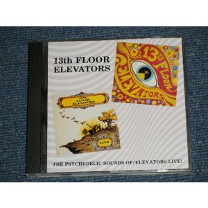 画像: 13TH FLOOR ELEVATORS - THE PSYCHEDELIC SOUNDS OF/ELEVATORS LIVE(2 in 1) (MINT-/MINT)  / 1988 US AMERICA Used CD 
