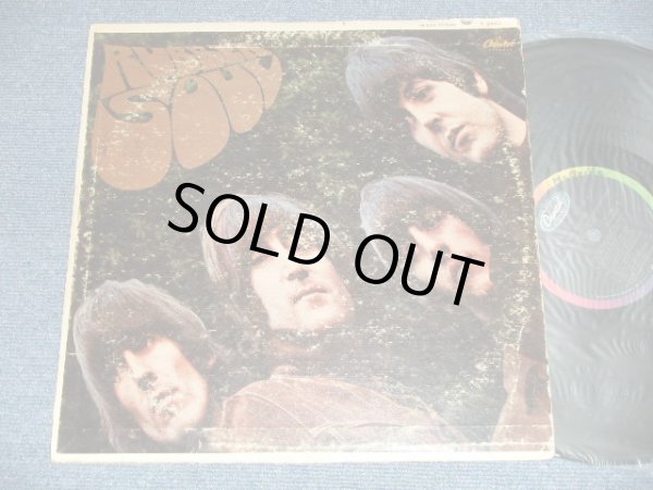 画像1: The BEATLES - RUBBER SOUL (      Matrix # A) T-1-2442-F11  B) T-2-2442-T6G) (VG+/Ex Looks*VG++  WOL, WOBC, ) / 1965 US AMERICA ORIGINAL "BLACK with RAINBOW Label" MONO Used LP5G