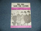 画像: MANFRED MANN - HA! HA! SAID THE CLOWN (SHEET MUSIC) (MINT-)   /  1967 UK ENGLAND ORIGINAL  Used SHEET MUSIC  