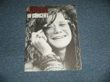 画像: JANIS JOPLIN - IN CONCERT  (SHEET MUSIC BOOK) (Ex++)   /  1972 US AMERICA  ORIGINAL  Used SHEET MUSICBOOK  