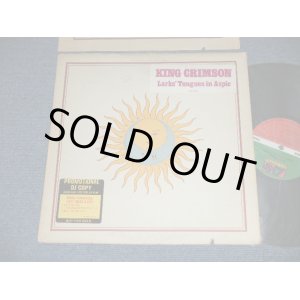 画像: KING CRIMSON -  LARK's TONGUES IN ASPIC (:Matrix #  A) ST-A-732809-DJ  PR  / B) ST-A-732810-DJ  PR )(Ex-/MINT- EDSP, Cutout for PROMO) / 1973 US ORIGINAL "PROMO" 1st Press "1841 BROADWAY Credit Label"  LABEL LP 