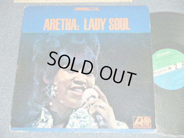 画像1: ARETHA FRANKLIN - LADY SOUL (Matrix #  A) ST-A-681207-1G   TYPING   B) ST-A-681208-1G   TYPING ) (Ex+/Ex+++ B-3:Ex++ ) / 1968 US AMERICA ORIGINAL "GREEN & BLUE Label" Used LP 　