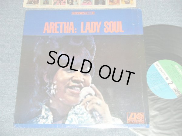 画像1: ARETHA FRANKLIN - LADY SOUL (Matrix #  A) ST-A-681207-AA  ▵11523     B) ST-A-681208-AA  ▵11523-x)  (MINT-, Ex+/Ex+++ ) / 1968 US AMERICA ORIGINAL "GREEN & BLUE Label" Used LP 　