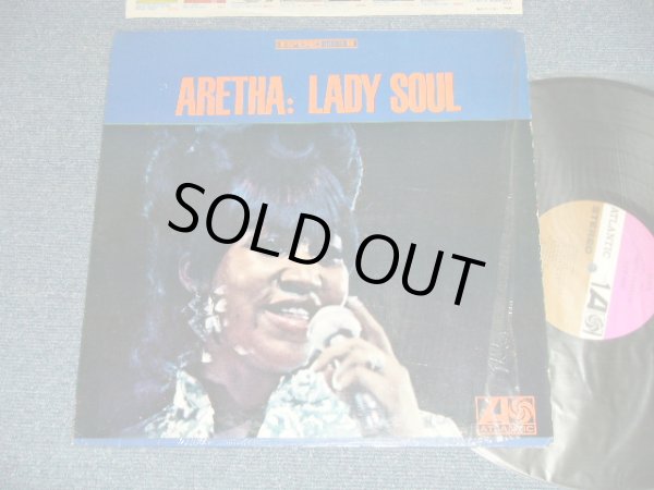 画像1: ARETHA FRANKLIN - LADY SOUL (Matrix # A) ST-A-681207-2S  TYPING  B) ST-A-681208-1S  TYPING )  (Ex+++/Ex+++ Kooks:Ex++) ) / Very Early Version 1969 US AMERICA 2nd Press "PURPLE & BROWN Label" Used LP 　