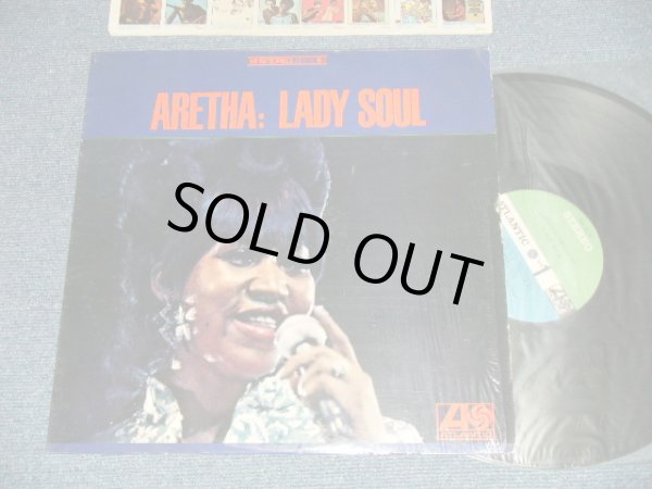 画像1: ARETHA FRANKLIN - LADY SOUL (Matrix #  A) ST-A-681207-AA  ▵11523     B) ST-A-681208-AA  ▵11523-x)  (Ex+++/Ex+++ Kooks:Ex++) ) / Very Early Version 1968 US AMERICA ORIGINAL "GREEN & BLUE Label" Used LP 　