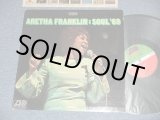 画像: ARETHA FRANKLIN - SOUL '69 ( Matrix #   A) ST-A-681481-B   B) ST-A-681482-B     "MO" Press) (Ex+/Ex+++ EDSP) / 1969 US AMERICA ORIGINAL 1st Press "GREEN & RED with 1841 BROADWAY Label" Used LP 　