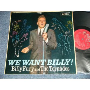 画像: BILLY FURY and The TORNADOS - WE WANT BILLY!   ( Ex/Ex++, 2A/2A ) / 1963 UK England ORIGINAL "MAROON with un-boxed DECCA Label" MONO Used LP 