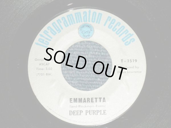 画像1: DEEP PURPLE - A) EMARETTA  B) THE BIRD HAS FLOWN (MINT-/MINT-)  / 1969 U AMERICA  ORIGINAL Used 7" Single  