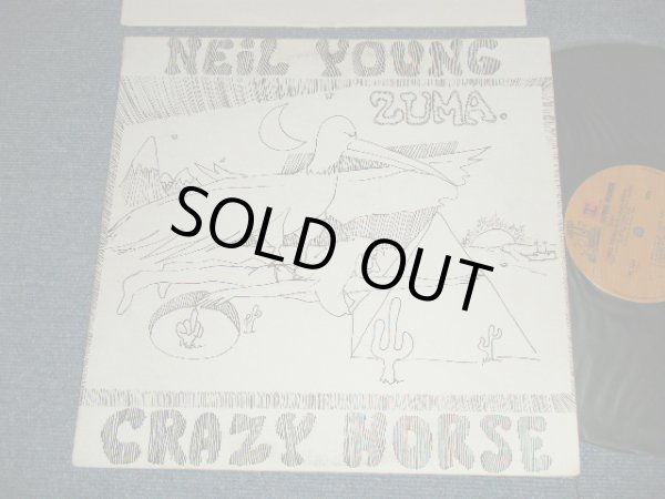 画像1: NEIL YOUNG   - ZUMA : with SONG SHEET ( Matrix #  A) MS2242 31966-1E   B) MS2242 31967-1E) ( Ex+++/Ex+++ EDSP) / 1975 US AMERICA ORIGINAL "BROWN  Label" Used LP 