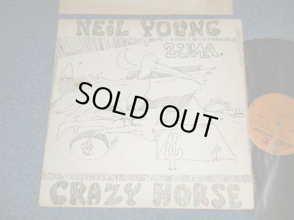 画像1: NEIL YOUNG   - ZUMA : NO SONG SHEET ( Matrix #  A) MS2242 31966-1B   B) MS2242 31967-1B) ( Ex+/Ex++) / 1975 US AMERICA ORIGINAL "BROWN  Label" Used LP 