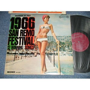 画像: V. A.  VARIOUS / OMNIBUS  - 1966 SAN REMO FESTIVAL : 12 WINNING SONG (Ex+++/MINT-) / 1966 US AMERICA ORIGINAL "MAROON Lbael" MONO Used  LP