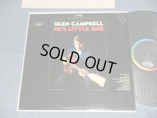 画像1: GLEN CAMPBELL - HEY, LITTLE ONE (Ex++/MINT- SWOBC, PROMO HOLE)  / 1968 US AMERICA ORIGINAL  "PROMO" "BLACK with RAINBOW Label" Used LP 