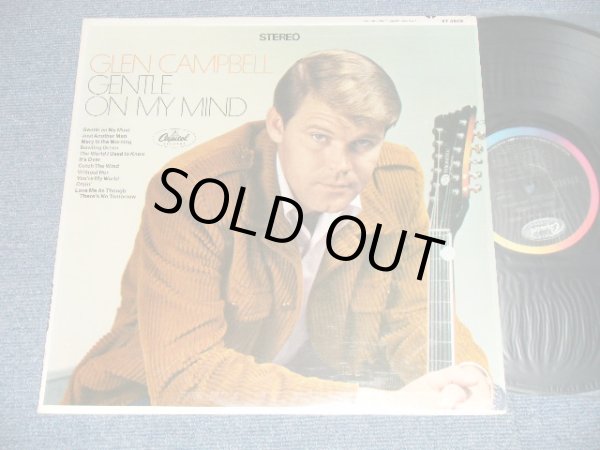 画像1: GLEN CAMPBELL - GENTLE ON MY MIND  (MINT/MINT-)  / 1967 US AMERICA ORIGINAL "BLACK with RAINBOW Label" Used LP 