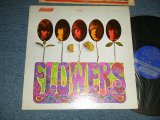 画像: ROLLING STONES -  FLOWERS (Matrix# A) ZAL 7752-1J BellSound      B) ZAL 7753-1K  BellSound )  ( Ex++/Ex+++ )  / 1967 Version? US AMERICA  "BLUE  with Boxed 'LONDON' Label" "NONE ADDRESS CREDIT at Bottom Label"  STEREO   Used LP 