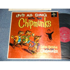 画像: David Seville And The CHIPMUNKS - LET'S ALL SING WITH THE CHIPMUNKS ( Ex/Ex++ EDSP)    / 1959 US AMERICA ORIGINAL  1st Press "MAROON Label" MONO Used LP 