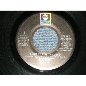 画像: B.B.KING - A) I LIKE TO LIVE THE LOVE  B) LOVE (Ex++/Ex++ ) / 1973 US AMERICA ORIGINAL Used  7" 45 rpm Single 