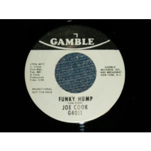 画像: JOE COOK - A) FUNKY HUMP (MOD STYLE NORTHERN)  B) AMERICA DON'T TURN YOUR BACK(NORTHERN BALLAD by DEEP SOUL) (Ex+++/Ex+++)  / 1970 US AMERICA ORIGINAL "WHITE LABEL PROMO" Used 7" 45 rpm Single 