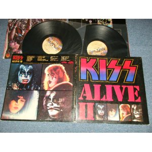 画像:  KISS - ALIVE II  (With INNER)  (Matrix #  A) AS-PRC-WEST-1 1  STERLING    B) BS-PRC-WEST-1 1  STERLING    C) CS-PRC-WEST-1 1  STERLING    D)DS-PRC-WEST-1 1   STERLING ) ( Ex/Ex+++ Looks:Ex++)  / 1977 US AMERICA  ORIGINAL Used 2-LP 