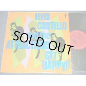 画像: ELVIS COSTELLO - GET HAPPY ( Matrix #   A) 1L     B) 1F )（Ex+/Ex+++ A-1, B-1:VG+++  WARP) / 1980 US AMERICA ORIGINAL Used  LP