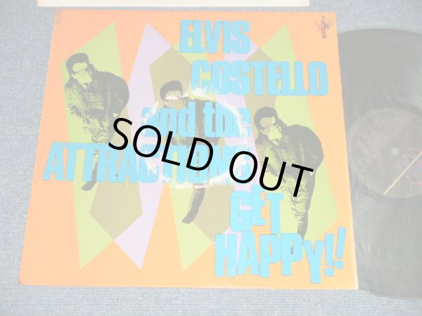 画像1: ELVIS COSTELLO - GET HAPPY ( Matrix #   A) A2     B) B2)（Ex++/MINT-) / 1980 UK ENGLAND ORIGINAL Used  LP