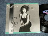 画像: WHITNEY HOUSTON - A) DIDN'T WE ALMOST HAVE  B) SHOCK ME (Ex+/MINT-)  / 1987 US AMERICA ORIGINAL  Used 7" 45 rpm Single with PICTURE SLEEVE  