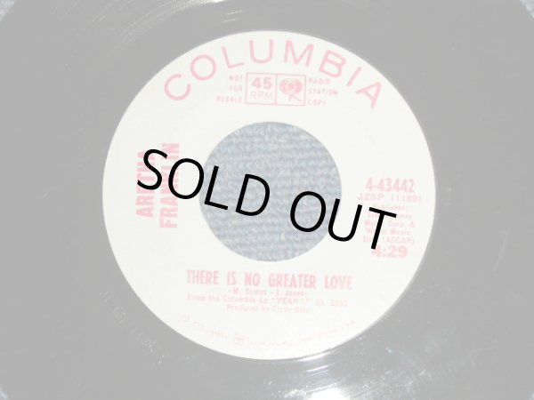 画像1: ARETHA FRANKLIN - A) There Is No Greater Love  B) You Made Me Love You (Ex+/Ex++)  / 1967 US AMERICA ORIGINAL "WHITE LABEL PROMO" Used 7"45 