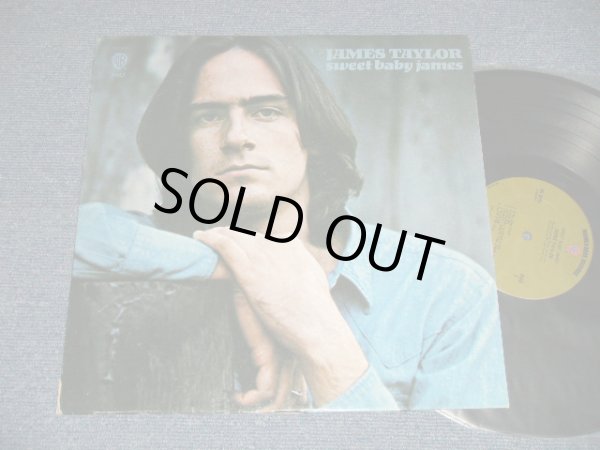 画像1: JAMES TAYLOR - SWEET BABY JAMES : NO  POSTER SONG SHEET(Matrix #A) 39638-5-2  1T  B)  39639-3-1  2T ) "Terre Haute PRESS" (Ex++/Ex+) / 1970 US ORIGINAL 1st Press "GREEN with "WB" Label" " 1st Press "NON-TITLE Credit" on Front Cover" Used  LP