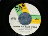 画像: PATIENCE VALENTINE - A) WOMAN IN A MAN'S WORLD  B) LOST AND LOOKIN (NORTHERN SOUL BALLAD on BOTH SIDE) (Ex++/Ex++) / 1965 US AMERICA ORIGINAL Used 7"45 